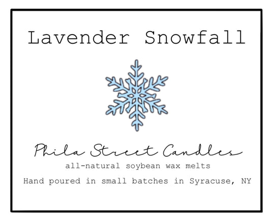 Lavender Snowfall wax melt