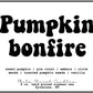 Pumpkin bonfire (round pumpkin ramekin)