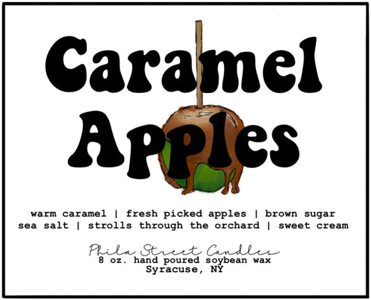 Caramel Apples (8oz clear glass jar)