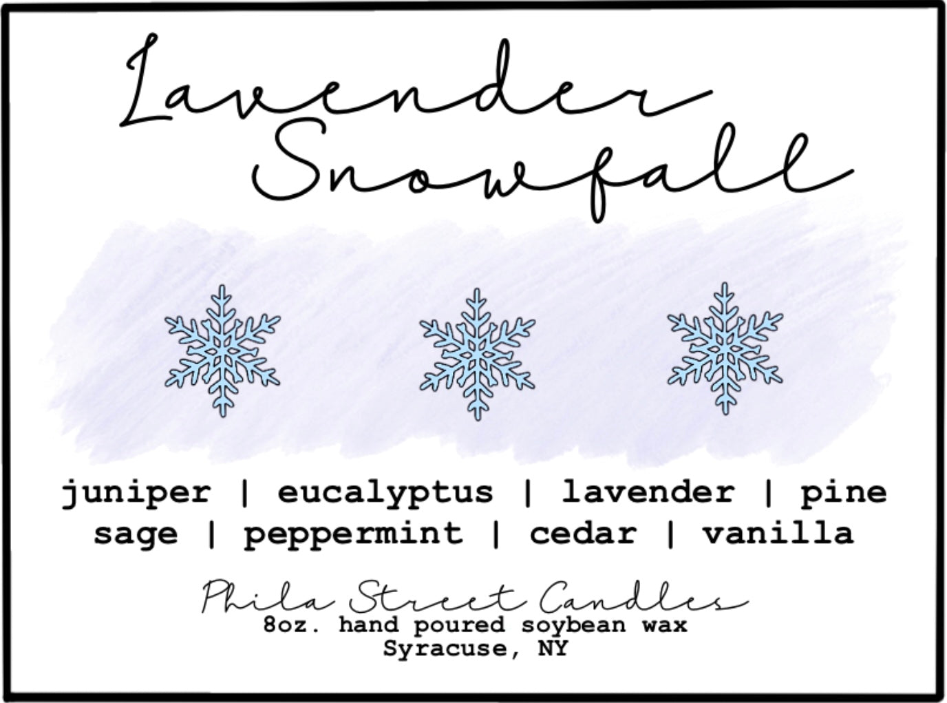 Lavender Snowfall