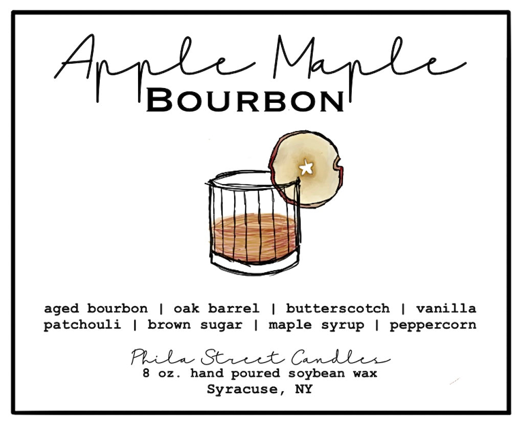 Apple Maple Bourbon (8oz amber glass)