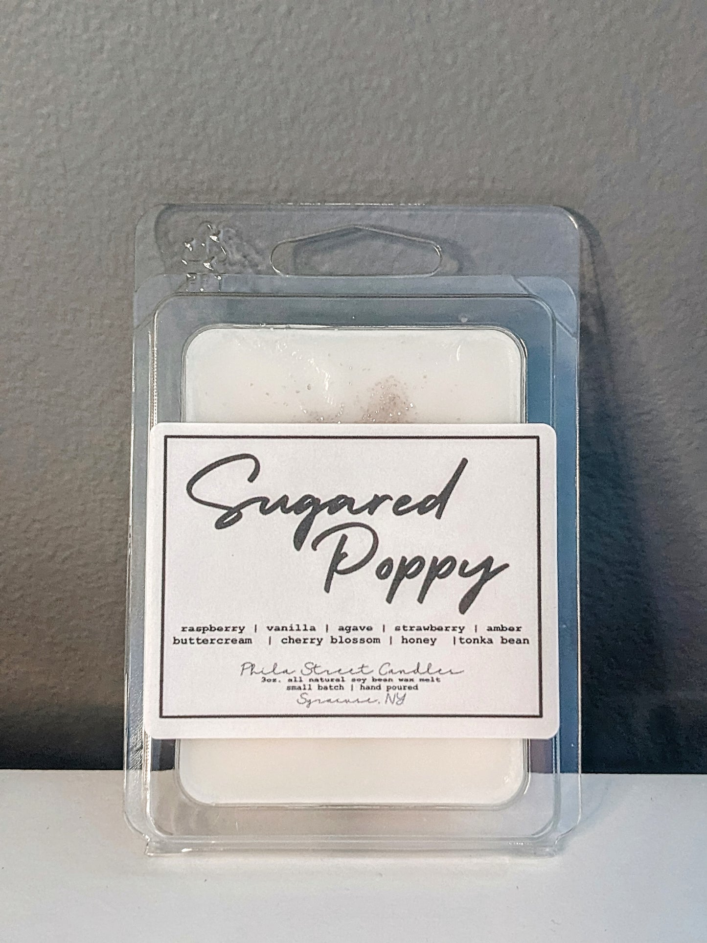 Sugared Poppy wax melt